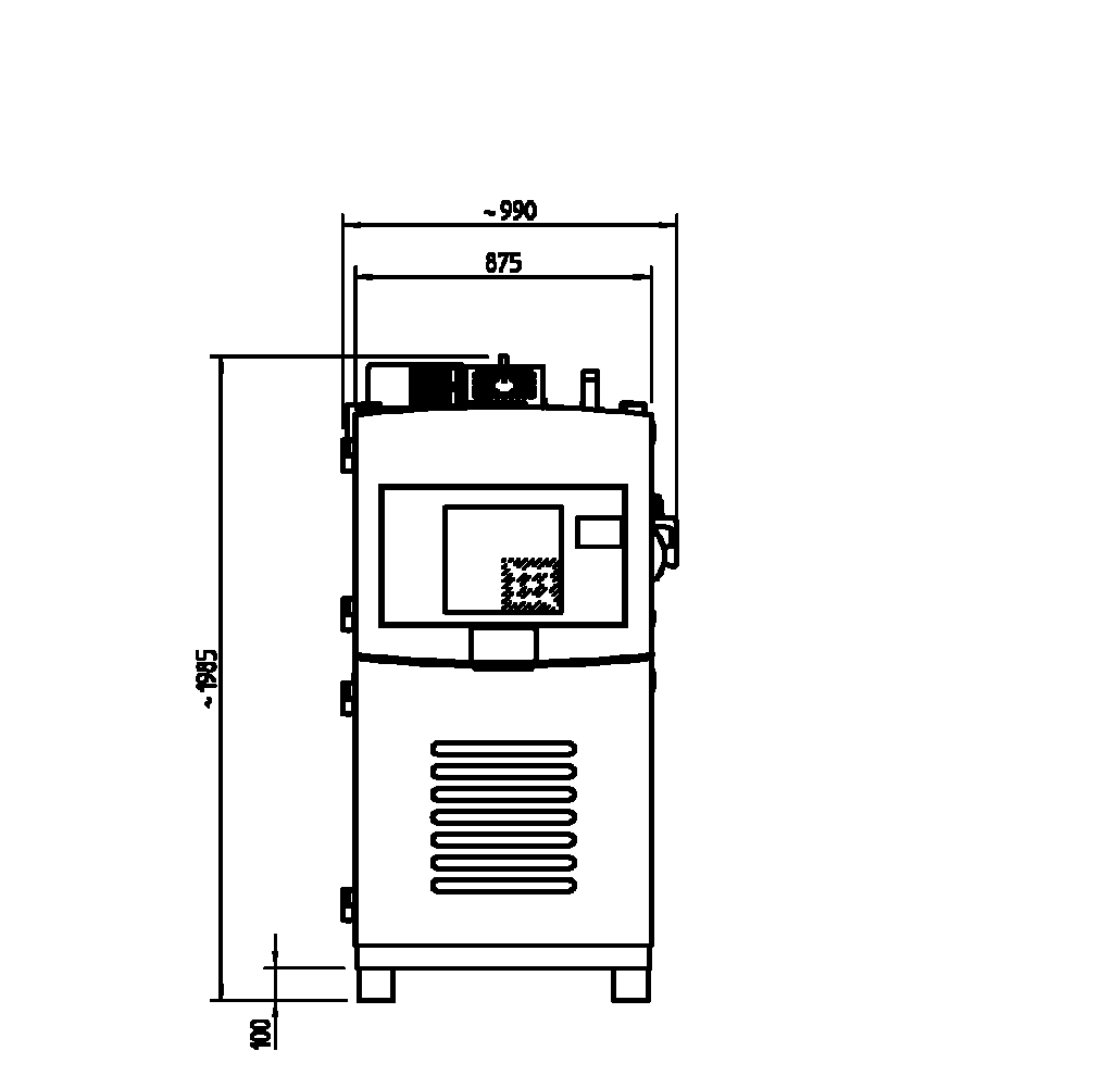 ShockEvent T/120/V2 外形図 正面