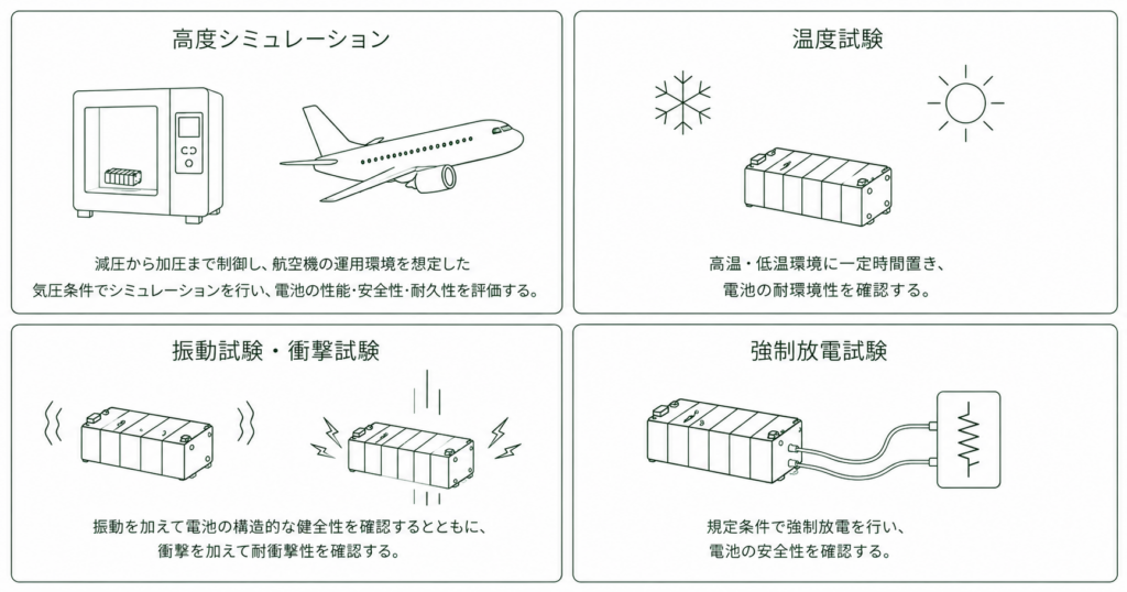 UN38.3バッテリー試験のイメージ
